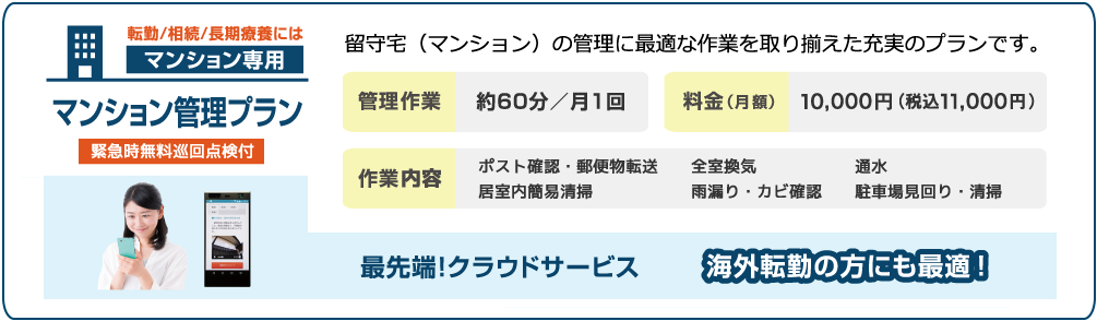 空き家管理プラン